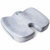 Picture of Aylio Coccyx Orthopedic Comfort Foam Seat Cushion for Lower Back, Tailbone and Sciatica Pain Relief (Gray)