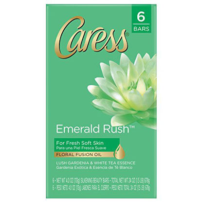 Picture of Caress Beauty Bar, Emerald Rush 4 oz, 6 Bar