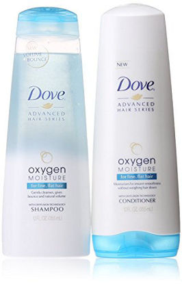 Picture of Dove Advanced Hair Series Oxygen Moisture 12 OZ Shampoo & 12 OZ Conditioner for Fine, Flat Hair.