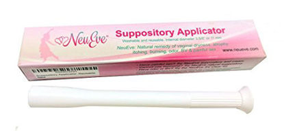 Picture of NeuEve Vaginal Suppository Applicator, Reusable (1/Pack) - 3.5/8 Internal Diameter - Fits Most Brands, Pills, Tablets, Boric Acid Capsules, and Vitamin E Suppositories - Not for Cream - Easy Clean