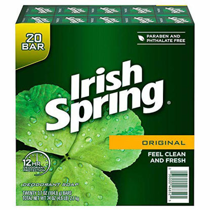 Picture of IRISH SPRING Deodorant Soap Original, 3.75 Ounce, Pack of 20
