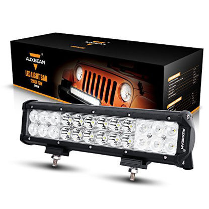 Picture of Auxbeam LED Light Bar 12" 72W Driving Light with 3W 24pcs Chips Combo Beam Waterproof for Off-Road Truck Car Military Mining Heavy Equipment