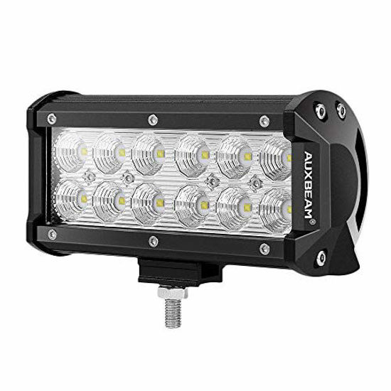 Picture of Auxbeam 7" LED Light Bar Flood Led Work Light 36W Off Road Driving Lights for JeepTruck 4x4 Military Mining Boating Farming and Heavy Equipment