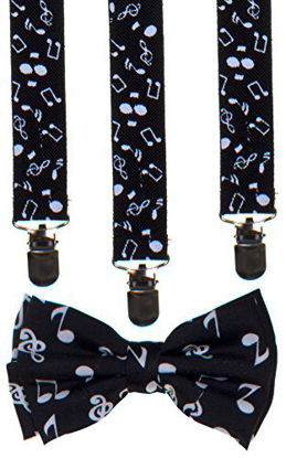 Picture of Classic Unisex Bow Tie and Suspender Set