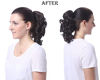 Picture of Onedor 12" Synthetic Fiber Natural Textured Curly Ponytail Clip In/On Hair Extension Hairpiece (10# - Medium Golden Brown)