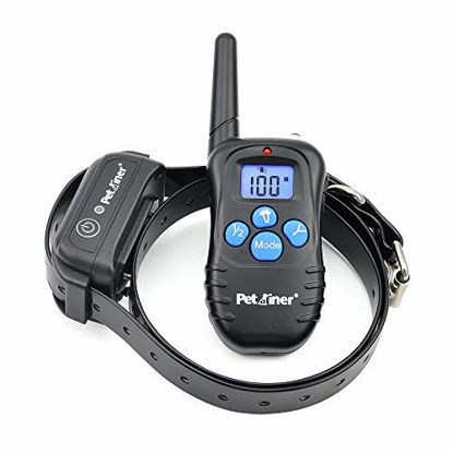 Picture of Petrainer Shock Collar for Dogs - Waterproof Rechargeable Dog Training E-Collar with 3 Safe Correction Remote Training Modes, Shock, Vibration, Beep for Dogs Small, Medium, Large