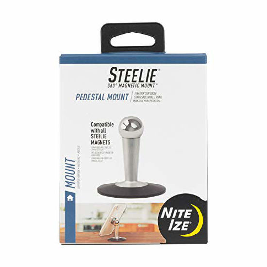 Picture of Nite Ize Original Steelie Tabletop Stand - Additional Pedestal Stand for Steelie Magnetic Phone + Tablet Mounting Systems