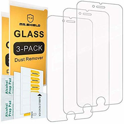 Picture of Mr.Shield [Tempered Glass] Screen Protector For iPhone 6 / iPhone 6S / iPhone 7 / iPhone 8 [3-Pack] Screen Protector