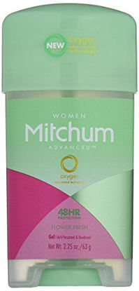 Picture of Mitchum Antiperspirant Deodorant Stick for Women, Triple Odor Defense Gel, 48 Hr Protection, Flower Fresh, 2.25 oz