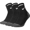 Picture of Nike 3PPK Dri-Fit Cushion Quarter Socks, Black/Anthracite/White, Large