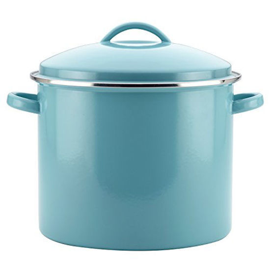 Picture of Farberware Enamel on Steel Stock Pot/Stockpot with Lid - 16 Quart, Blue