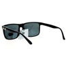 Picture of Locs Gangster Oversized Rectangular Horn Rim Sunglasses All Black