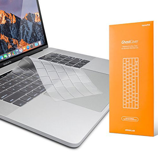 Picture of UPPERCASE GhostCover Premium Ultra Thin Keyboard Protector Compatible with MacBook Pro with Touch Bar 13" and 15" (2016 2017 2018 2019, Apple Model Number A1706, A1707, A1989, A1990, A2159)