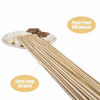 Picture of Bamboo Marshmallow Smores Roasting Sticks 30 Inch 5mm Thick Extra Long Heavy Duty Wooden Skewers, 100 Pieces. Perfect for Hot Dog Kebab Sausage Veggies 100% Biodegradable. Great Campfire Accessories