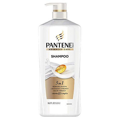 Picture of Pantene Pro-V Advanced Care Shampoo, 38.2 oz, PUMP BOTTLE, for all hair types
