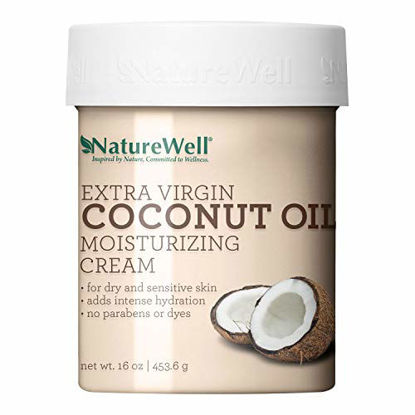 Picture of Naturewell Extra Virgin Coconut Oil Moisturizing Cream, 16 oz