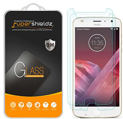 Picture of (2 Pack) Supershieldz for Motorola (Moto Z2 Play) Tempered Glass Screen Protector, 0.33mm, Anti Scratch, Bubble Free