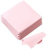 Picture of Pengxiaomei 50 Pack Jewelry Cleaning Cloth, Polishing Cloth for Sterling Silver Gold Platinum (Pink)