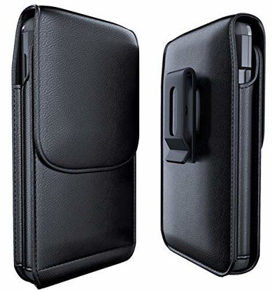Picture of Meilib iPhone 11 Pro Holster, iPhone X/XS Holster, Belt Holster Case with Belt Clip Cell Phone Belt Holder Pouch for Apple iPhone 11 Pro / 10 / 10s (Fits Phones w/Other Cases on) Black