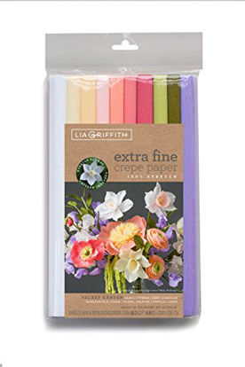 Picture of Lia Griffith PLG11028 Extra Fine Crepe Paper, 53.3 Total Square Feet, Secret Garden, 10 Count