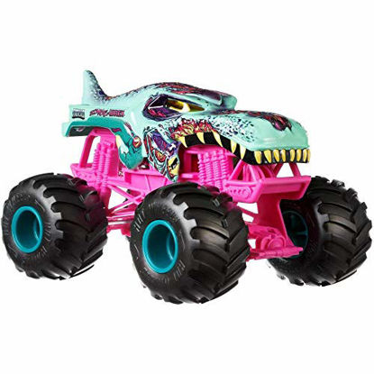 Picture of Hot Wheels Monster Trucks Mega Wrex Zombie Vehicle, Multicolor