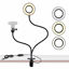 Picture of Webcam Light Stand for Live Stream, Selfie Ring Light with Webcam Mount for Logitech C925e, C922x, C930e,C922,C930,C920,C615,Brio 4K