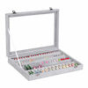 Picture of AUTOARK Ice Velvet Clear Lid 55 Pairs Earring Tray Showcase Display Organizer,AJ-024