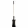 Picture of ToiletShroom Revolutionary Plunger, Squeegee, Clog Remover, Drain Cleaner, Bathroom Toilet Dredge Tool, Stainless Steel Handle with Caddy Holder, ne k, Black