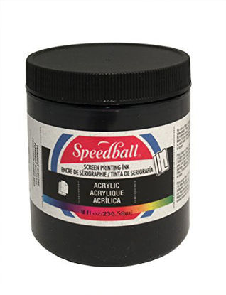 Picture of Speedball Acrylic Screen Printing Ink, 8-Ounce, Black