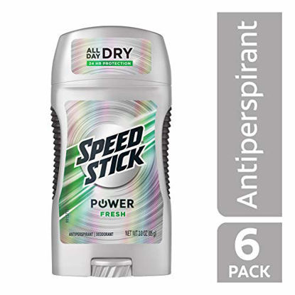 Picture of Speed Stick Power Antiperspirant Deodorant for Men, Fresh - 3 Ounce (Pack of 6)