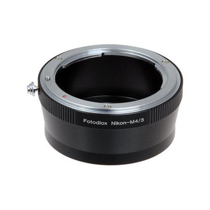 Picture of Fotodiox Lens Mount Adapter - Nikon Nikkor F Mount D/SLR Lens to Micro Four Thirds (MFT, M4/3) Mount Mirrorless Camera Body