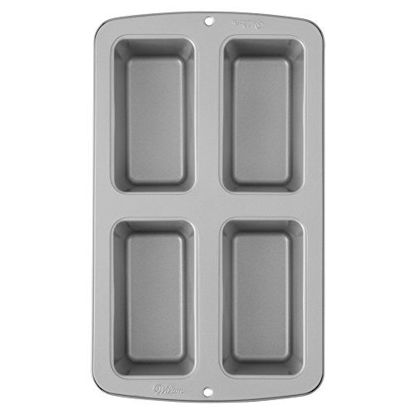 Picture of Wilton Recipe Right Non-Stick Mini Loaf Pan, 4-Cavity (2105-9101)