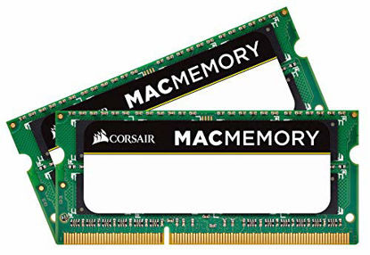 Picture of Corsair CMSA8GX3M2A1066C7 Apple 8 GB Dual Channel Kit DDR3 1066 (PC3 8500) 204-Pin DDR3 Laptop SO-DIMM Memory 1.5V, Beige