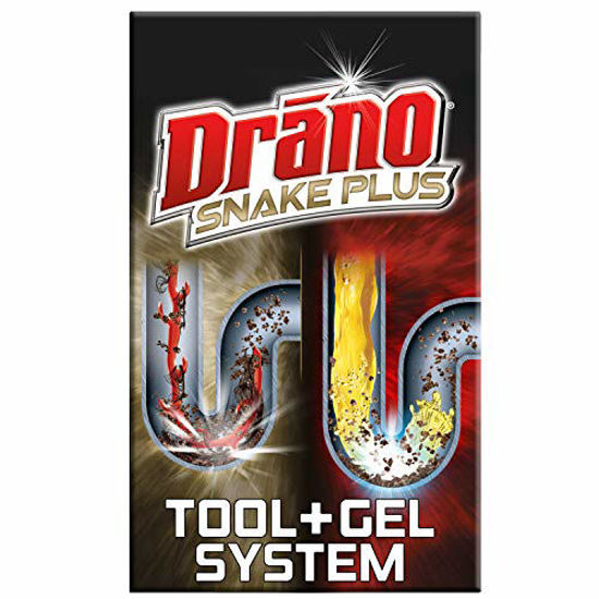 GetUSCart Drano Gel Drain Clog Remover and Cleaner 16oz and Snake Plus
