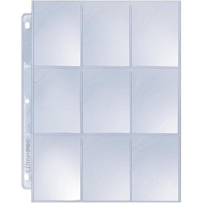 Picture of Ultra Pro 9-Pocket Silver Series Page Protector for Standard Size Cards (25-Count)