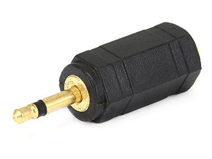 Picture of Monoprice 107121 2.5mm Mono Plug to 3.5mm Mono Jack Adaptor, Gold Plated