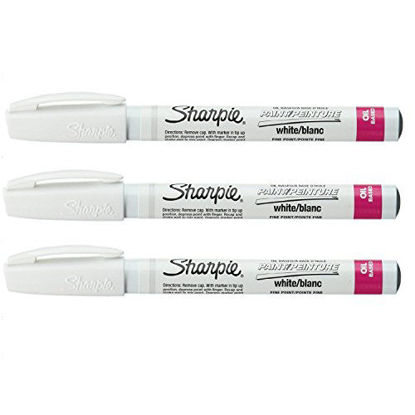 Picture of Fine Point Paint Marker [Set of 3] Color: White