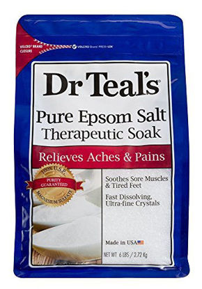Picture of Dr Teal's Therapeutic Solutions Pure Epsom Salt Soaking Solution 6 Lb Bag