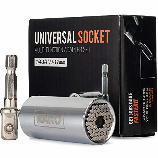 Universal socket for drill clearance