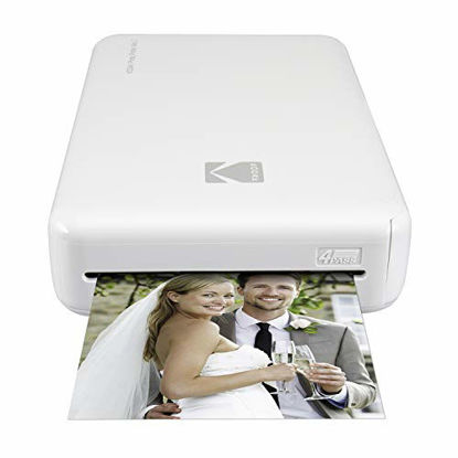 Picture of Kodak Mini 2 HD Wireless Portable Mobile Instant Photo Printer, Print Social Media Photos, Premium Quality Full Color Prints - Compatible w/iOS & Android Devices (White)