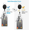 Picture of 2 Pack Heavy Duty Retractable Badge Holders with Carabiner Reel Clip and Vertical Style Clear ID Card Holders, 24 inches Thick Kevlar Pull Cord