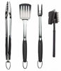 Picture of Simplistex Stainless Steel BBQ Grill Tool Set w/Tongs, Spatula, Fork and Brush - Accessories for Outdoor Barbecue Grills
