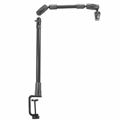Picture of iBOLT Stream-Cast Clamp Adjustable Overhead Phone Mount for Live Streaming Tutorial Videos and Photos. Great for Crafters, Bakers, Artists- iPhone Xs, Samsung Galaxy S9, Note 9 Etc.