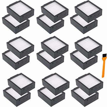 Picture of Hongfa Replacement Roomba i7 i7+ i6+ Filters, Replacement parts for i-Robot Roomba i7 7150 i7+/i7 Plus E5 E6 i6+ E7 i3 i3+ Vacuum,Roomba i & e Series Replenishment Filter 18 Packs
