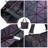 Picture of Geometric Luminous Purses and Handbags for Women Holographic Reflective Crossbody Bag Wallet