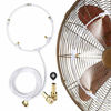 Picture of HOMENOTE Outdoor Misting Fan Kit for a Cool Patio Breeze 19.36FT (5.9M) Misting Line + 5 Brass Mist Nozzles + a Brass Adapter(3/4) Fit to Any Outdoor Fan