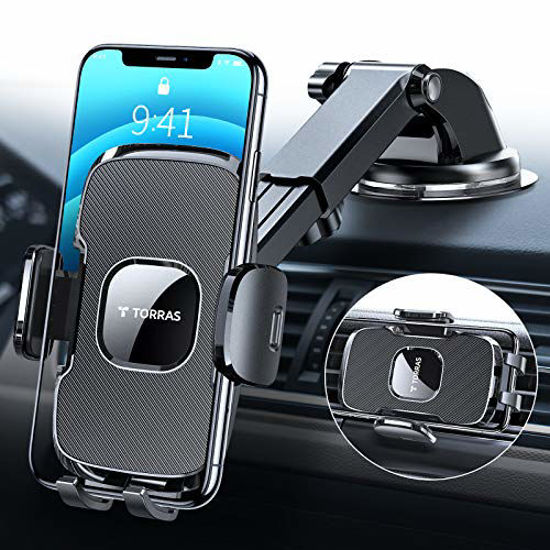 Magnetic Car Mount Windshield Suction Cup Phone Holder for Smartphones  iPhone Samsung Phones etc