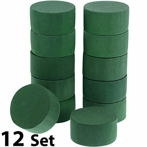 GetUSCart DIY Flower Arrangement Kit Green Round Wet Floral Foam