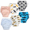 Picture of 6 Packs Cotton Training Pants Reusable Toddler Potty Training Underwear for Boy and Girl Dinosaur-3T