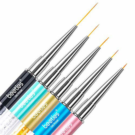 Modelones Nail Brushes for Nail Art Detail Liner Brushes Thin Nail Art  Designs Brush Pen Set